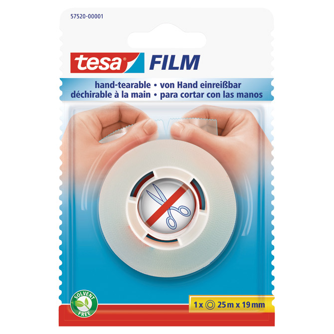 Traka ljepljiva 19 mm/25m Tesafilm Tesa 57520 prozirna blister