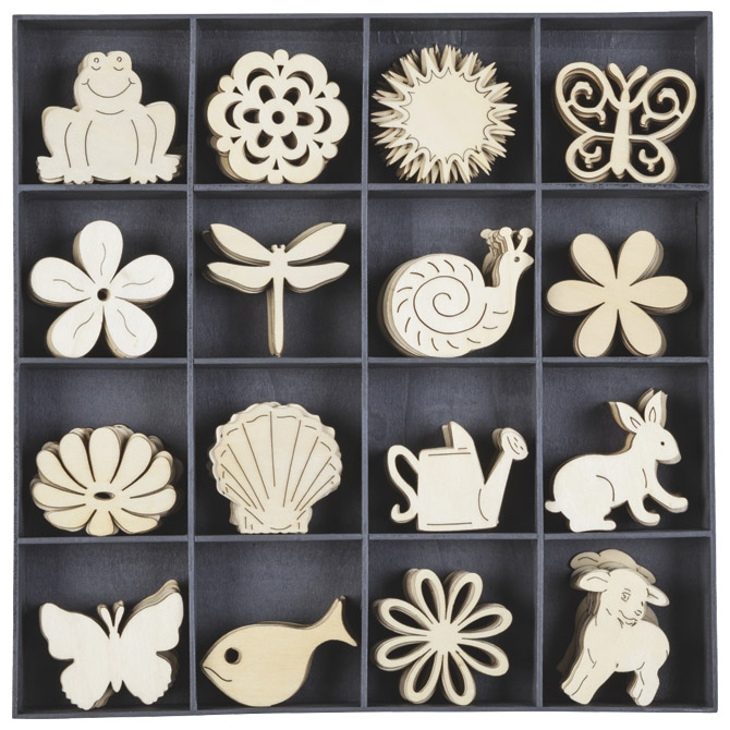 Ukras drveni Cvijeće-Životinje pk256 Knorr Prandell sortirano