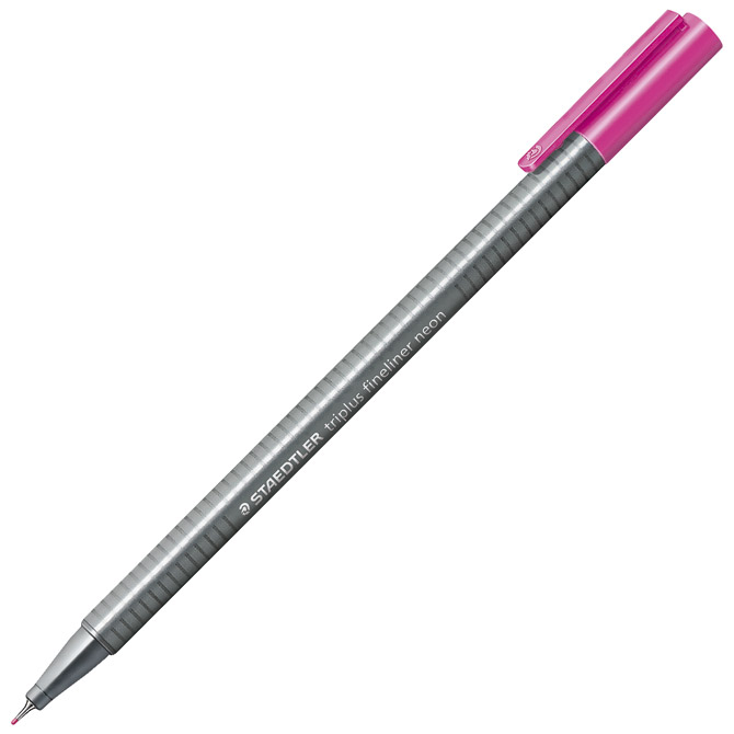 Flomaster fineliner 0,3 mm Triplus Staedtler 334-221 neon rozi!!