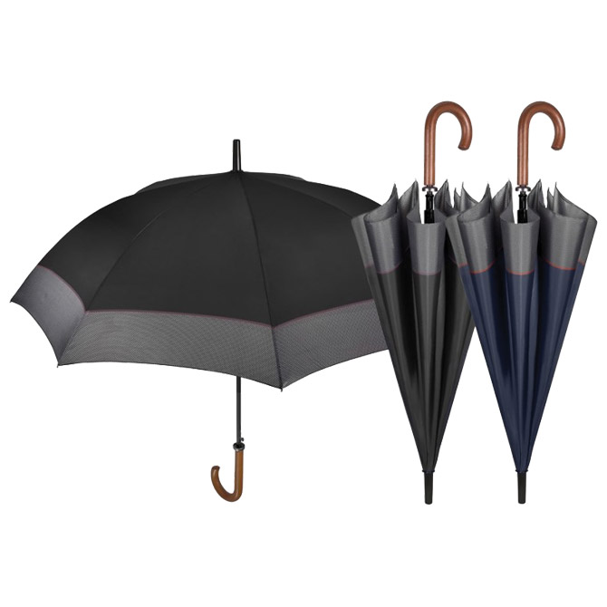 Kišobran automatik s drvenom ručkom Golf Time Perletti 26005 sortirano!!