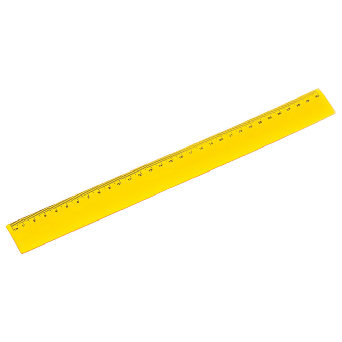 Ravnalo pvc 30 cm fleksibilno žuto!!