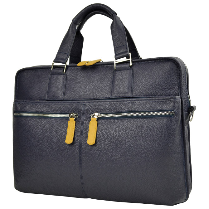 Torba poslovna za notebook 17" kožna ženska Galko 13-0536-1017 plava