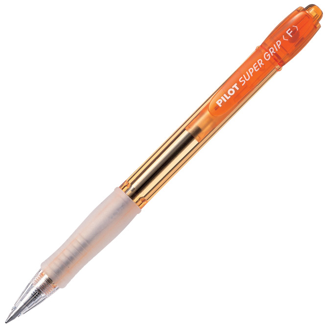 Olovka kemijska Super Grip neon Pilot BPGP-10N-F narančasta!!