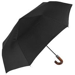 [000026354] Kišobran automatik sklopivi s drvenom ručkom Time Perletti 26016 crni!!