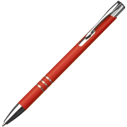[900004298] Olovka kemijska metalna gumirana slim New Jersey crvena
