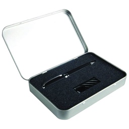 [900004317] Set poklon unisex u metalnoj kutiji crni!!