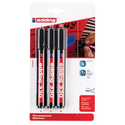 [000026507] Marker permanentni 1-5 mm klinasti vrh Edding 330/3 crni blister