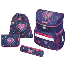 [000026613] Torba školska anatomska 4/1 Loop Blue Hearts Herlitz 50013838!!