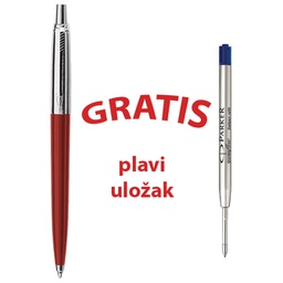 [000027059] Olovka kemijska Jotter Parker S0033310 specijal crvena + GRATIS 1 plavi uložak!!
