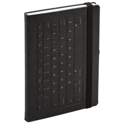 [000027137] Notes A5 crte 96L  90g s gumicom tvrdi uvez Keyboard Mediaform KE126 crni!!