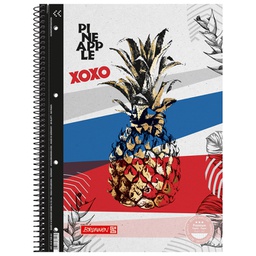 [000027227] Blok kolegij A4 karo  80L perforacija+4rupe Reverse 19 Pineapple Brunnen 10-67928 651!!