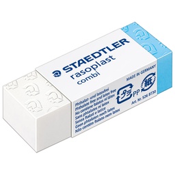 [000035051] Gumica duo plastična Staedtler 526 BT30 bijela/plava-KOMAD