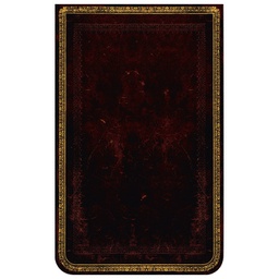 [000035392] Blok za bilješke tvrdi uvez 9,5x14cm-mini crte 96L Reporter Black Moroccan Paperblanks PB1906-0!!