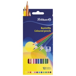 [000035430] Boje drvene  12boja Pelikan 724005 blister