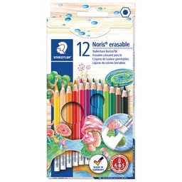 [000035431] Boje drvene  12boja s gumicom Noris Staedtler 144 50NC12 blister