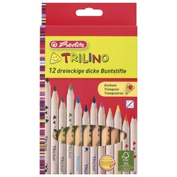 [000035432] Boje drvene  12boja Trilino jumbo Herlitz 10412062 (30000630) blister