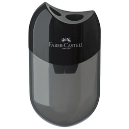 [000001663] Šiljilo pvc s pvc kutijom 2rupe Faber-Castell 183500 crno