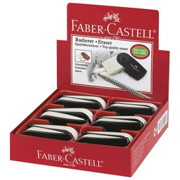 [000001668] Gumica plastična Sleeve Faber Castell 182400 bijelo/crna!!