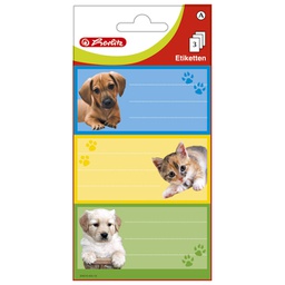 [000035655] Etikete školske papir psi/mačke Herlitz 830216 blister