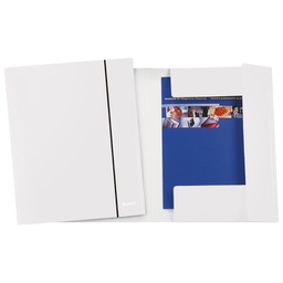 [000035816] Fascikl klapa s gumicom karton A4 Wow Leitz 39830001 biserno bijeli