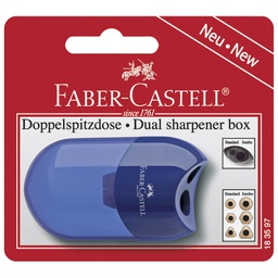 [000001688] Šiljilo pvc s pvc kutijom 2rupe Faber-Castell 183597 sortirano blister!!