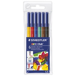 [000035972] Flomaster školski   6boja Noris Club Staedtler 326WP6!!