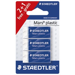 [000036011] Gumica Mars plastic mini pk3 Staedtler 52653ABK3D - 2+1 GRATIS blister