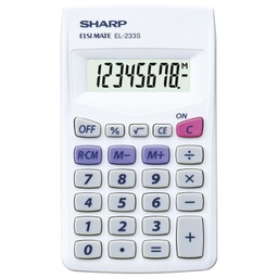 [000036063] Kalkulator komercijalni  8mjesta Sharp EL-233S bijeli!!