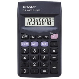 [000036064] Kalkulator komercijalni  8mjesta Sharp EL-233SBBK blister!!
