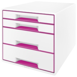 [000036246] Kutija s  4 ladice Wow Cube Leitz 52130023 roza!!