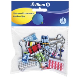 [000036309] Kvačice za papir 12/19/36 mm pk12 Pelikan 700306 sortirano blister