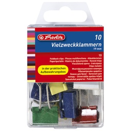[000036310] Kvačice za papir 19mm pk10 Herlitz 8770257 sortirano blister!!