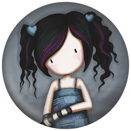 [000036392] Magnet 5,8x0,5cm okrugli Lost for Words Gorjuss 294GJ07