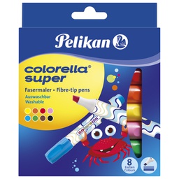 [000036534] Flomaster školski 8boja Colorella Jumbo Supermarkers 411 Pelikan 804905 blister!!