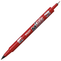 [000036593] Marker permanentni obostrani Twin Marker Begreen Pilot SCA-TM-R-BG crveni
