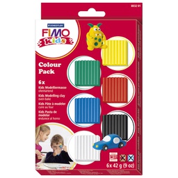 [000036617] Masa za modeliranje   42gx6boja Fimo Kids Staedtler 8032-01 sortirano blister!!