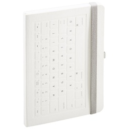 [000036971] Notes A5 crte 96L  90g s gumicom meki uvez Keyboard Mediaform KE121 bijeli!!