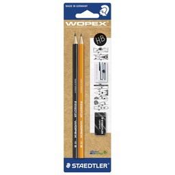 [000037152] Olovka grafitna HB Wopex pk2+šiljilo+gumica Urban Me Staedtler 180SBK2UR blister!!