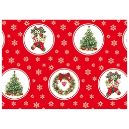 [000037399] Papir ukrasni rola 70x200cm God Jul red Herlitz 40023922