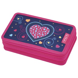 [000037550] Pernica puna 2zipa Blue Hearts Herlitz 50014248!!