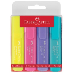[000001878] Signir 1-5 mm 46 Pastel pvc etui Faber-Castell 1546/4boje blister!!
