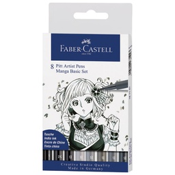 [000001889] Flomaster Pitt artist  Manga Basic set pk8 Faber-Castell 167107 blister