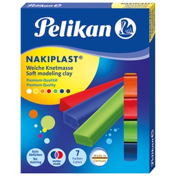 [000037835] Plastelin  7boja (total 125g) karton Nakiplast Pelikan 622712 blister