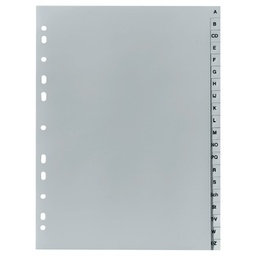 [000037935] Pregrada plastična A4 A-Z 20L Herlitz 10843522 siva