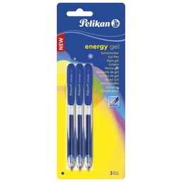 [000038050] Roler 0,7mm pk3 Energy Gel G21 Pelikan 921569 plavi blister!!