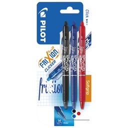 [000038079] Roler gel 0,7mm Frixion ball clicker piši-briši pk3 Pilot BLRT-FR7 sortirano blister!!