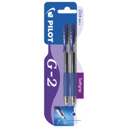 [000038138] Roler gel grip 0,7 mm G2 pk2 Pilot BL-G2-7 plavi/plavi blister