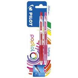 [000038168] Roler gel 0,7mm Pop`Lol pk2 Pilot crveno/rozi blister!!