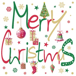 [000038423] Salvete troslojne 33x33cm pk20 Merry Christmas Herlitz 40023663!!
