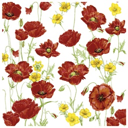 [000038428] Salvete troslojne 33x33cm pk20 Poppy Herlitz 11095387!!